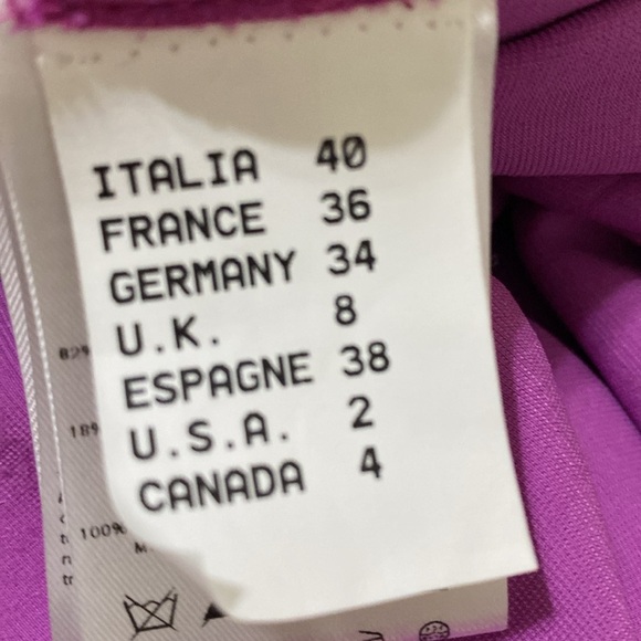 Alysi crème Elegant Purple Women Top blouse women 2 soft stretchy event luxury - Picture 6 of 8